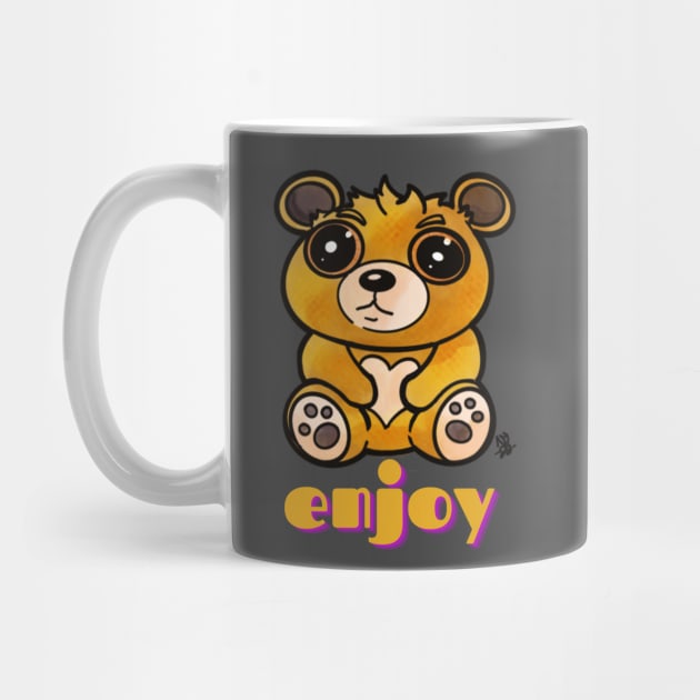 Kawaii Teddy Bear - Enjoy by Alt World Studios